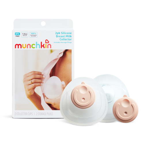 Munchkin® Breast Milk Wearable Silicone Collector Cup and Storage, 1.5 oz Capacity, 2 Pack