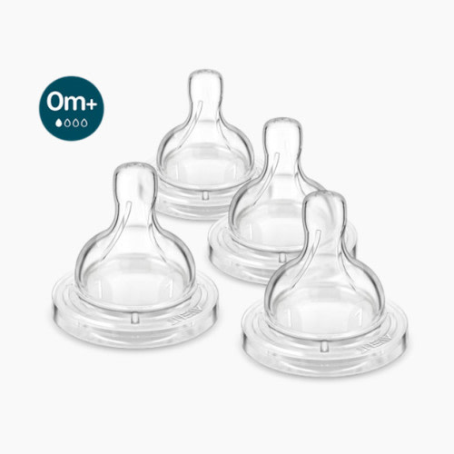 Philips Avent Anti-Colic Baby Bottle Nipples (4 Pack) - Level 1