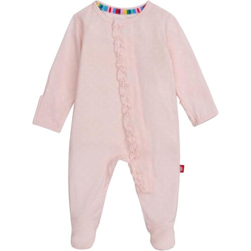 Magnetic Me Girls Modal Magnetic Baby Footie Pajamas | Silky Soft Modal Fabric | Baby Sleepers Available Sizes PRE - 24M