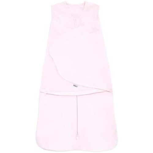 HALO 100% Cotton Sleepsack Swaddle, 3-Way Adjustable Wearable Blanket, TOG 1.5, Soft Pink, Newborn, 0-3 Months