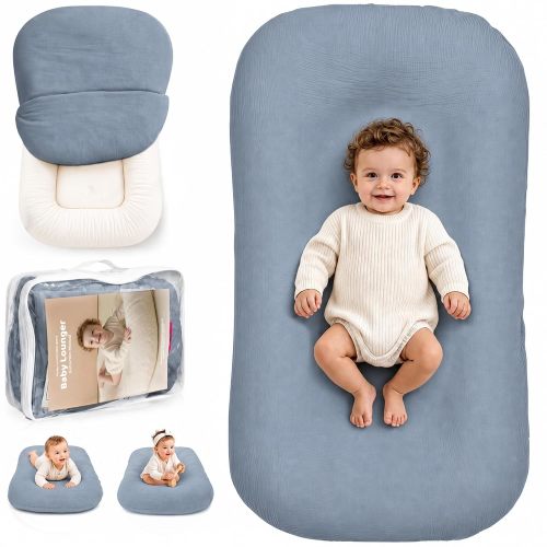 Baby Lounger, Infant Support Cushion for Newborn 0-24 Months