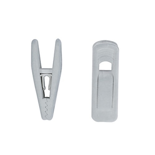 mighty goods™ 12-Pack Flocked Children's Hanger Clips in Grey