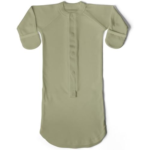 goumikids Viscose Made from Bamboo Organic Cotton Convertible Baby Gown