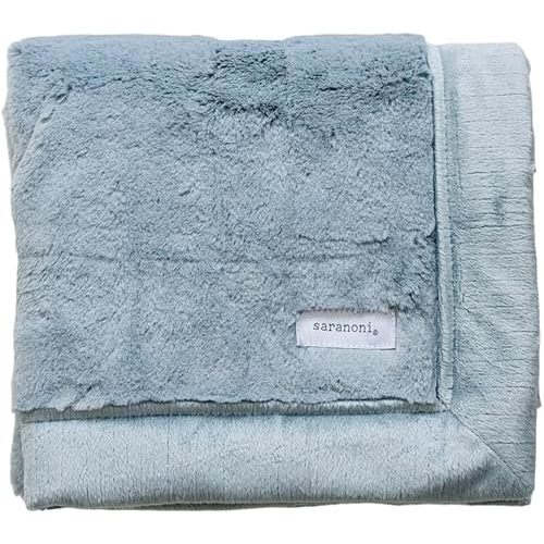 SARANONI Receiving Blankets for Babies Super Soft Boutique Quality Lush Luxury Baby Blanket (Slate, Receiving Blanket 40" x 30")