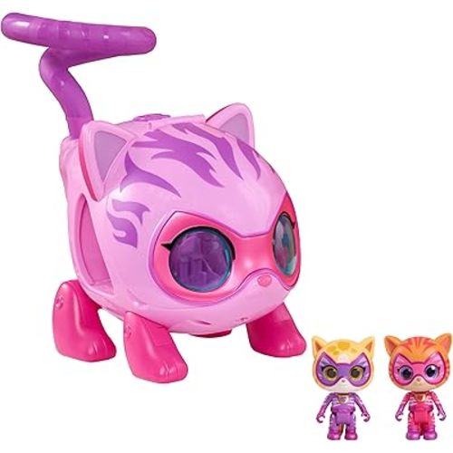 Disney Jr. SuperKitties Su-Purr Wild Kitty Copter with Lights and Sounds, 3 Pieces, Poseable Figures, Toy for Fans, Girls, Kids, Ages 3 and Up by Just Play, Kids Toys for Ages 3 Up by Just Play