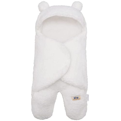 BlueSnail Newborn Receiving Blanket Baby Sleeping Wrap Swaddle(0-3M, 8-13lbs,Cream)