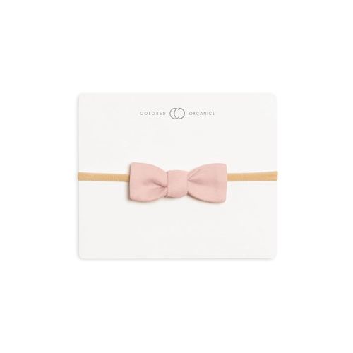 Colored Organics Baby Organic Cotton Dainty Bow Headband - Infant Girls - Ballet