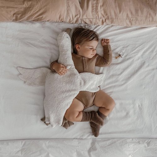 Large Cuddly Goose - White