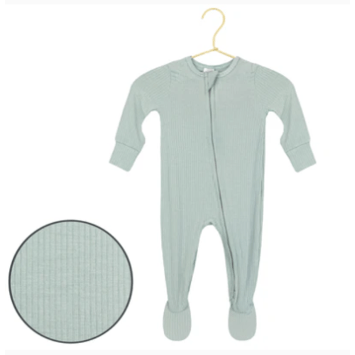 Bailey Ribbed Zipper Footies