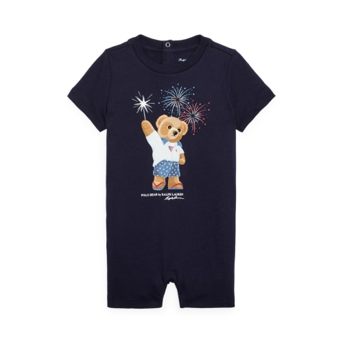 Polo Bear Cotton Jersey Shortall