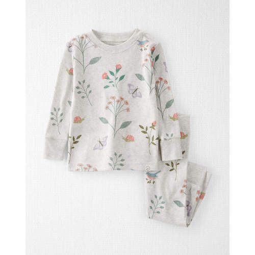 Baby Organic Cotton Pajamas Set - Style,Botanical Butterfly Print