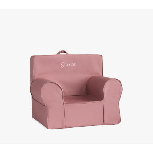 Anywhere Chair®, Twill | Pottery Barn Kids - Pink Berry, Saint Elia "Grace"
