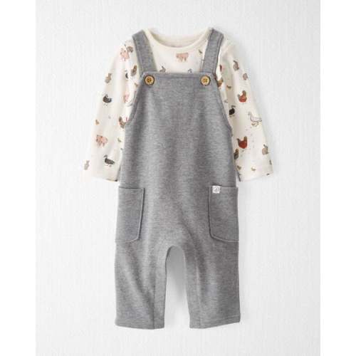 Baby Organic Cotton Overalls Set in Farm Animals  - Little Planet | Carter's