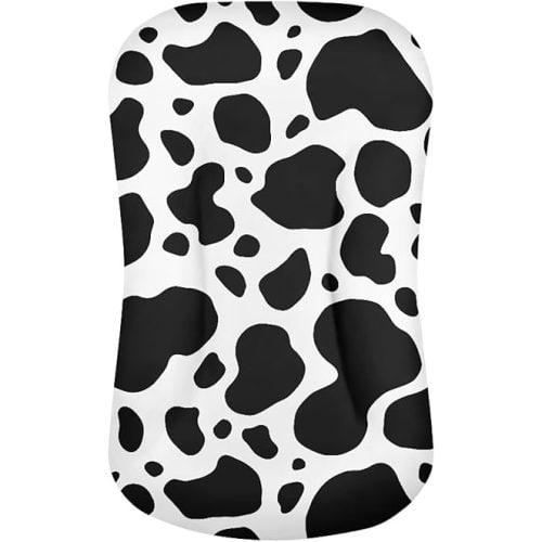 Cow Print Baby Lounger Cover Ultra Soft Baby Crib Cover Durable Baby Nest Pillow Cover Fit for Most Baby Boys and Girls