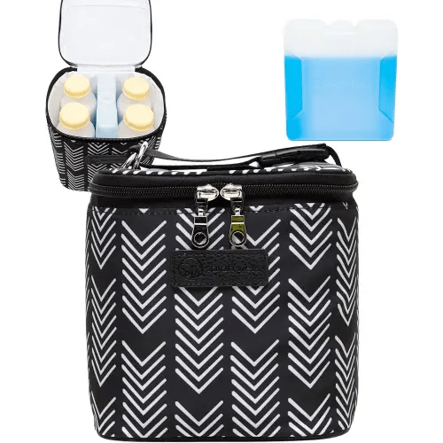 Sarah Wells Cold Gold Breastmilk Cooler with Ice Pack