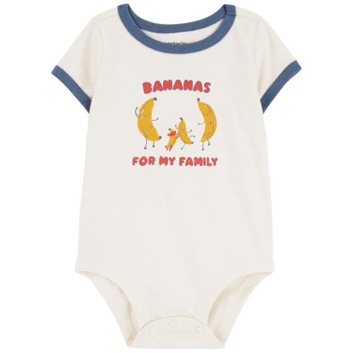 Baby Bananas For My Family Cotton Bodysuit