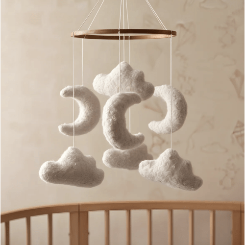 Marshmallow Sky - Baby Mobile