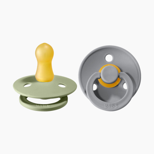 BIBS Natural Rubber Pacifier - Sage / Cloud, Size 1