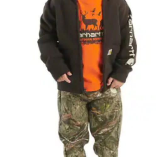 Boys' Long Sleeve T-Shirt, Fleece Jacket & Mossy Oak® Country DNA Camo Pant Set (Infant) | Affiliate Exclusive – Winter Sale | Carhartt