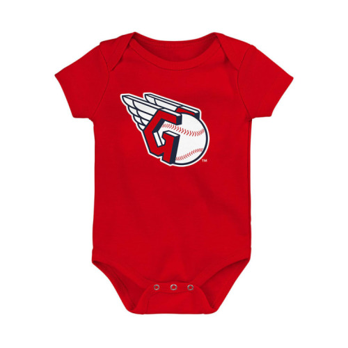 Cleveland Guardians Cleveland Guardians Red Baby Main Logo One Piece - 133409297
