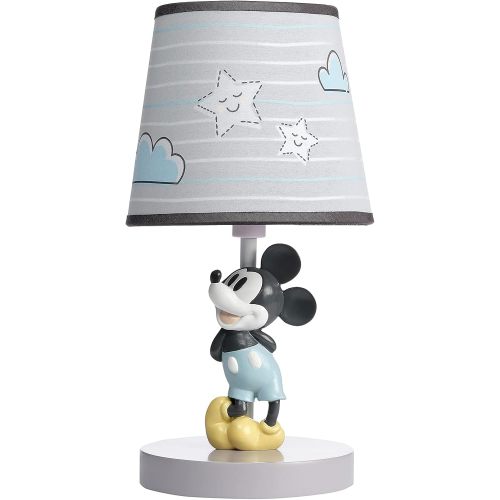 Lambs & Ivy Disney Baby Moonlight Mickey Mouse Lamp with Shade & Bulb
