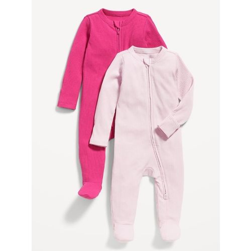 Sleep & Play 2-Way-Zip Footed One-Piece 2-Pack for Baby