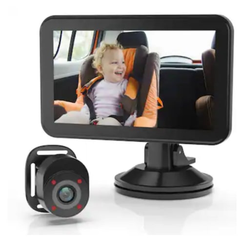 Rexing - BC500 In-Car Baby Monitor – HD 1080p & Infrared Night Vision for Windows, MAC OS and iPhone - Black