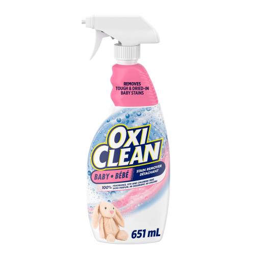 OxiClean All‑Purpose Baby Enzyme Stain Remover Spray for Cloth Diapers & Bedding, Colour Safe, Fragrance Free, 651 mL - Walmart.ca