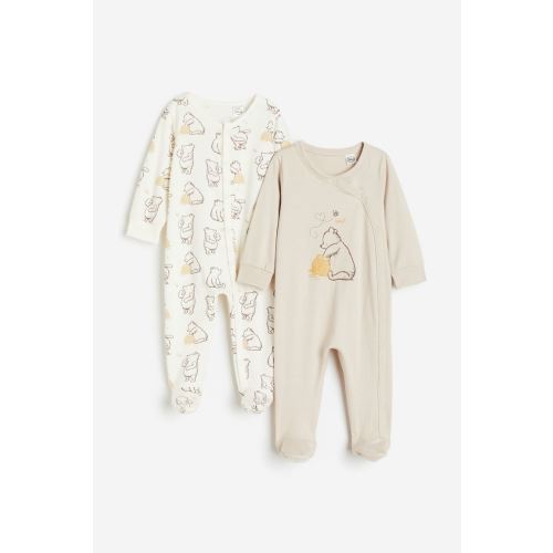 2-pack Pajama Jumpsuits with Covered Feet