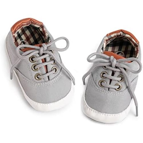 Morbido Infant Baby Boys Girls Canvas Sneaker Toddler Slip On Anti Skid Newborn First Walkers Candy Shoes for 0-18 Months