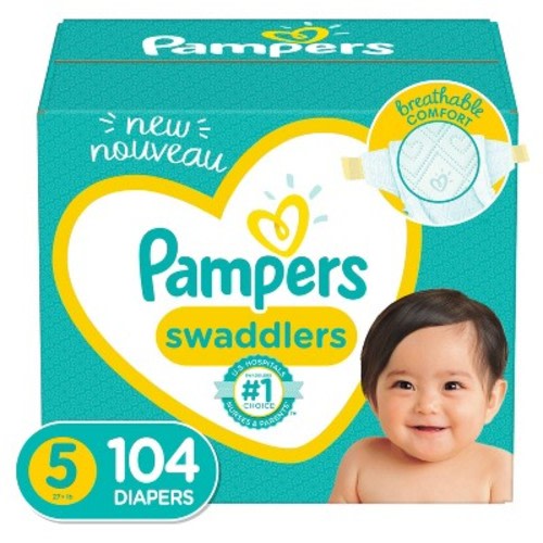 Pampers Swaddlers Diapers - (Select Size and Count)