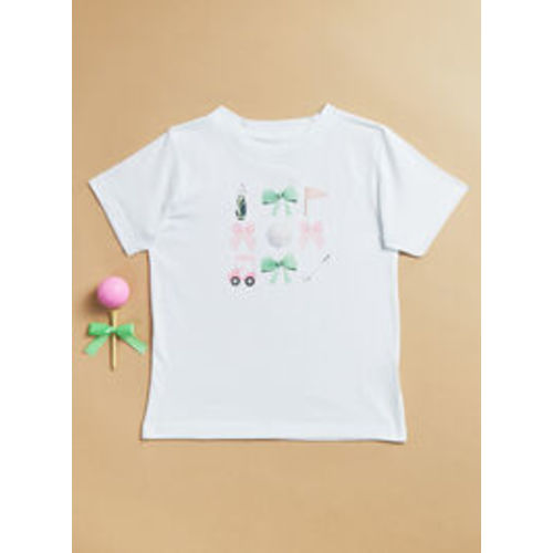 Golf Girl Coquette Tee in White | Tullabee