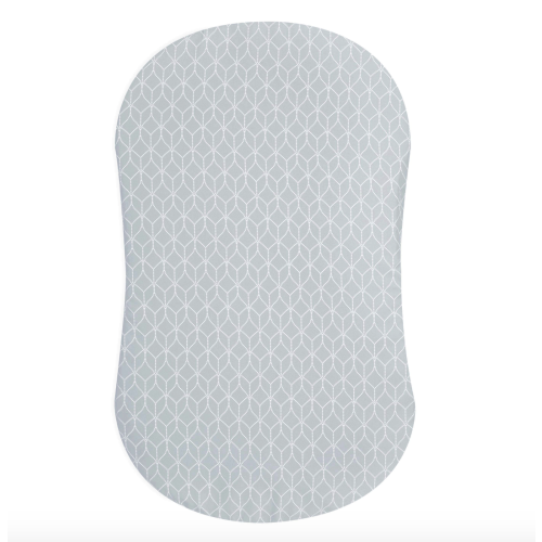 HALO - BassiNest Fitted Sheet 100% Cotton | Morning Mist - Gray