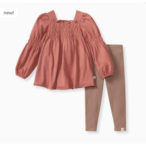 Smocked Organic Tunic & Pants Set – Burt's Bees Baby