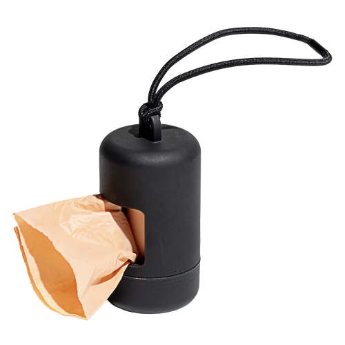 Wild One Dog Waste Poop Bag Carrier Dispenser, Black