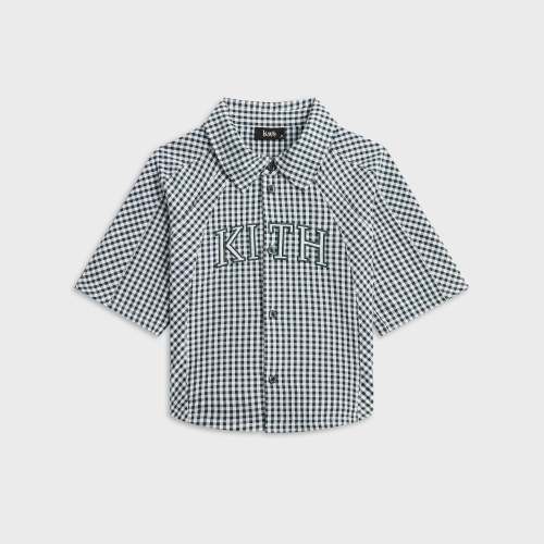 Kith Kids Blocked Gingham Apollo Shirt - Stadium