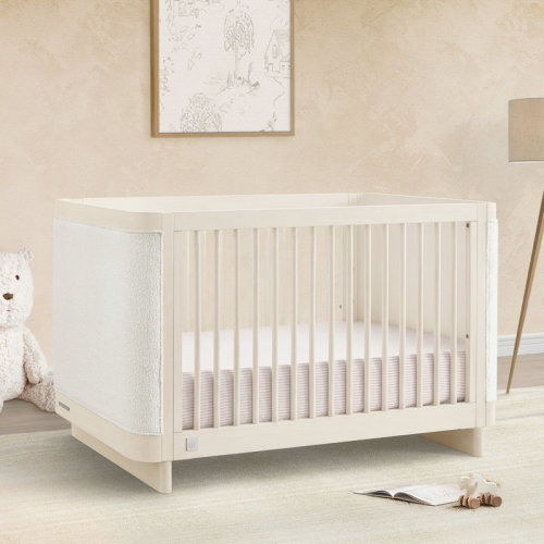 babyGap Callie 4-In-1 Upholstered Crib - Greenguard Gold Certified, Acorn/White Boucle | Wayfair