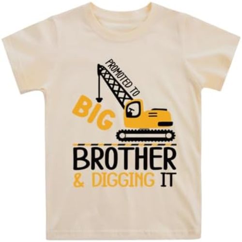 Big Brother T Shirt for Baby Boys Cotton T-Shirt Short Sleeve Tops Toddler Baby Announcement Tees Outfits 1-7 Years