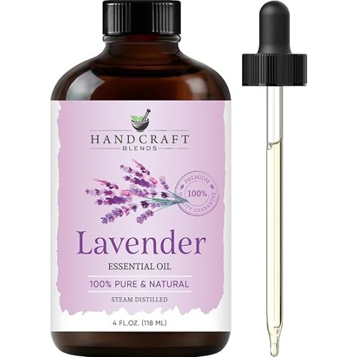 Lavender Essential Oil - Huge 4 Fl Oz - 100% Pure and Natural - Premium Grade Essential Oil for Diffuser and Aromatherapy