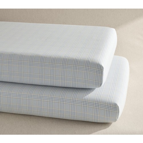 Bria Hammel Plaid Organic Crib Fitted Sheet