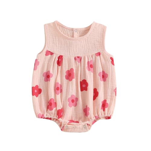 BemeyourBBs Newborn Baby Girl Summer Clothes Sleeveless Bubble Romper Jumpsuit Top Infant Clothing Cute Baby Girl Outfits