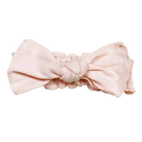 Blush | Organic Smocked Tie Headband – L'ovedbaby