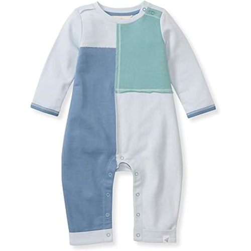 Burt's Bees Baby baby-boys Romper Jumpsuit, 100% Organic Cotton One-piece Short Sleeve Shortall, Long Sleeve Coverall