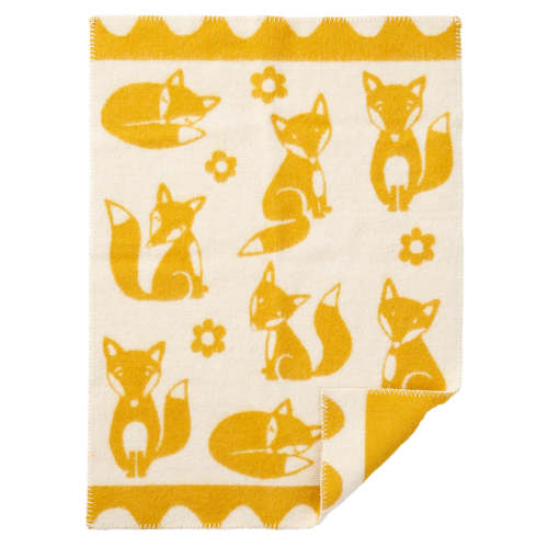 Fox ECO Lambswool Baby Blanket, Three Color Variants