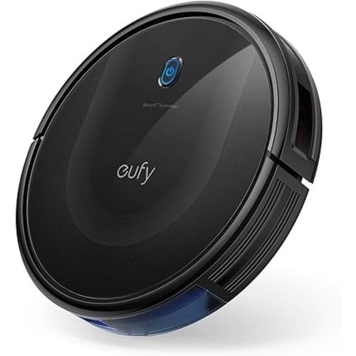 eufy BoostIQ RoboVac 11S MAX, Robot Vacuum Cleaner, Super Thin, Powerful Suction, Quiet, Self-Charging Robotic Vacuum Cleaner, Cleans Hard Floors to Medium-Pile Carpets, Black(Renewed)