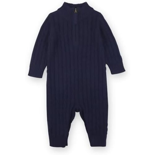 Hope & Henry Layette Baby Cable Knit Sweater Romper