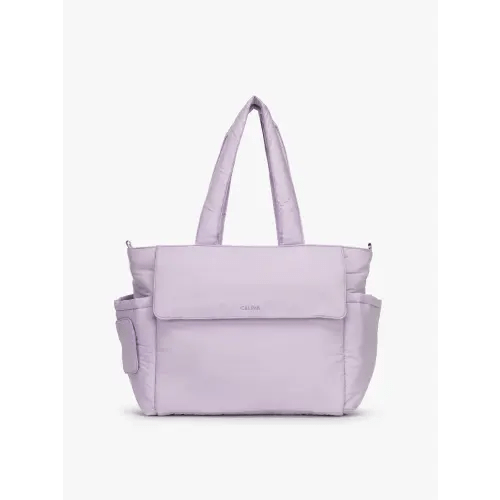 Diaper Tote Bag with Laptop Sleeve in Orchid