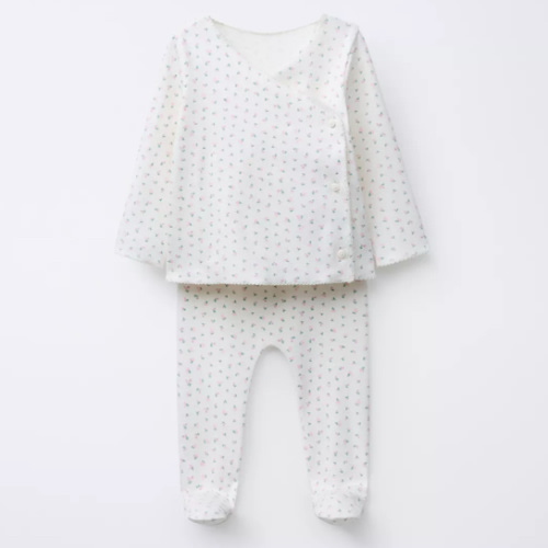 FLORAL T-SHIRT AND LEGGINGS SET - Pale pink | ZARA United States