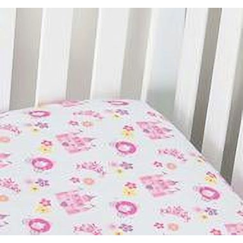 Everyday Kids Fitted Crib Sheet - Princess Storyland