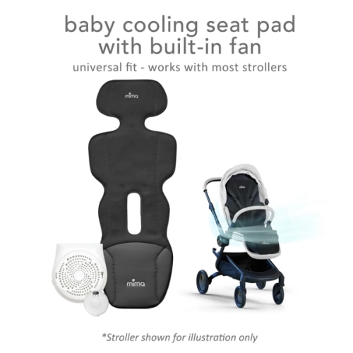 Mima® Flo Baby Cooling Seat Liner – Cool Comfort for Your Baby - Lollipop Black - mima® USA
